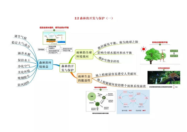 高中地理必修三思维导图最全总结 高中地理必修知识点盘点