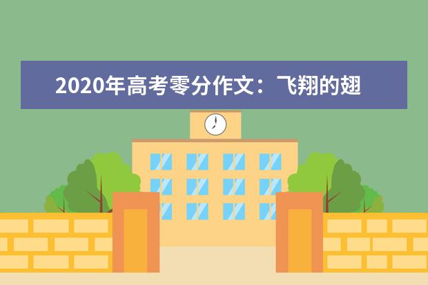 2020年高考零分作文：飞翔的翅膀