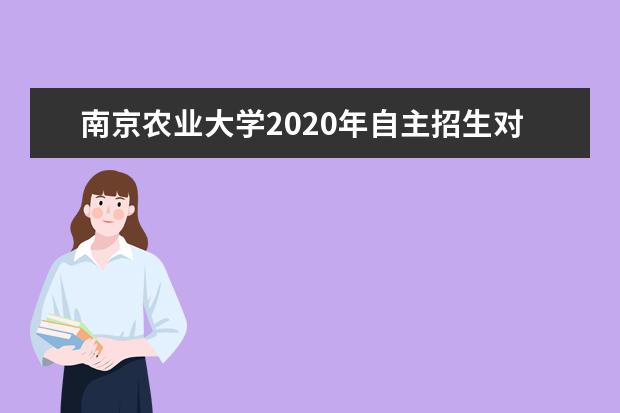 南京农业大学2020年自主招生对象是什么？