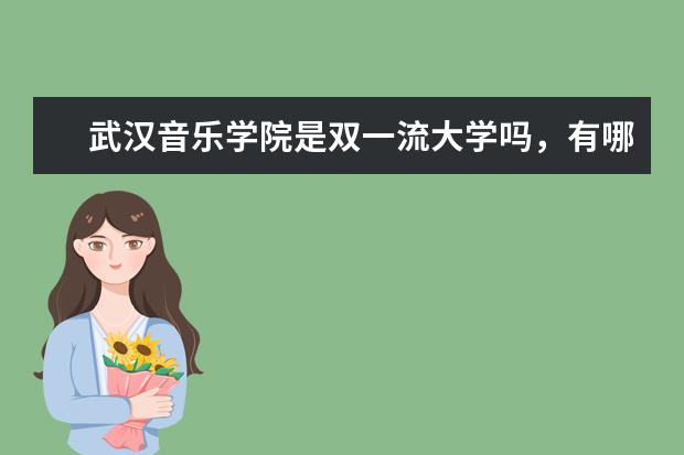 武汉音乐学院是双一流大学吗，有哪些双一流学科？