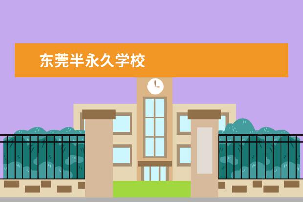 东莞半永久学校