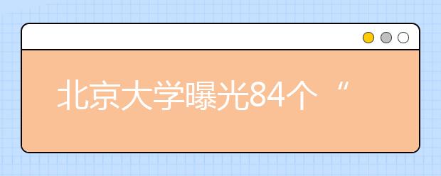 北京大学曝光84个“李鬼”网站