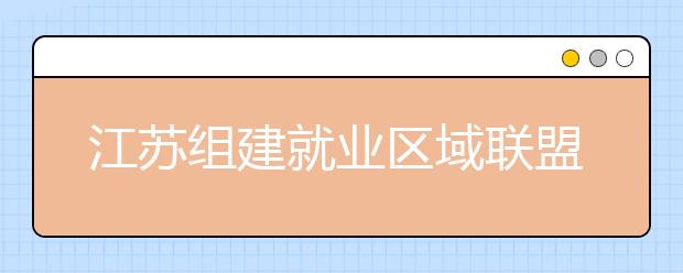 江苏组建就业区域联盟帮扶大学毕业生顺利就业