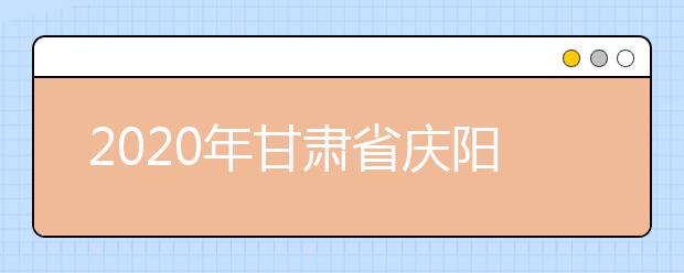 2020年甘肃省庆阳地区成人高考报名官方网站