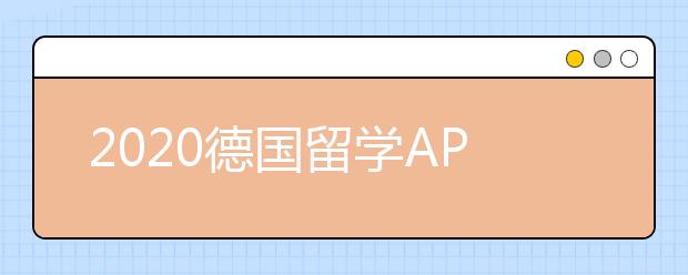 2020德国留学APS审核方式介绍