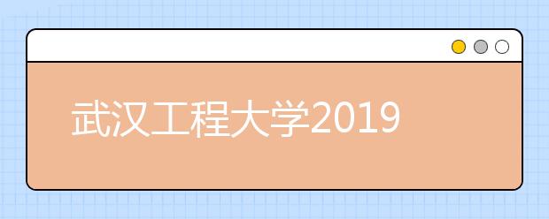 武汉工程大学2019年承认美术统考成绩