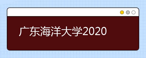 广东海洋大学2020年艺术类专业招生简章