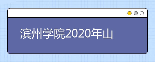 滨州学院2020年山东省舞蹈学（民族舞方向）和空中乘务专业招生简章