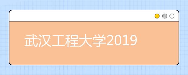 武汉工程大学2019年艺术类专业招生简章