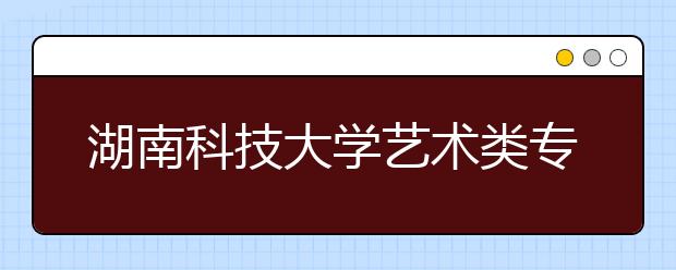 湖南科技大学艺术类专业招生概况