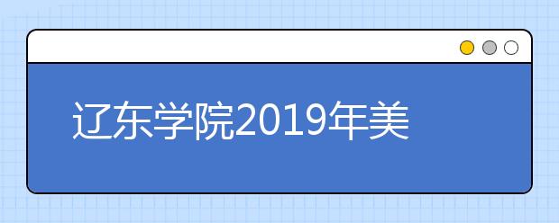 辽东学院2019年美术类本科专业招生计划