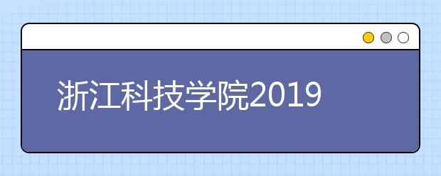 浙江科技学院2019年艺术类本科专业录取分数线