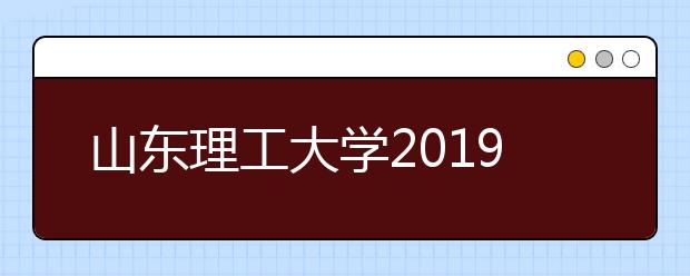 山东理工大学2019年艺术类专业录取分数线