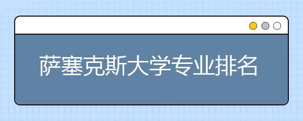 萨塞克斯大学专业排名有多高?