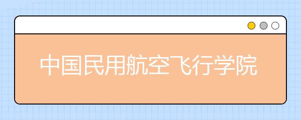 中国民用航空飞行学院2020年在疆招收空中乘务和民航空中安全保卫专业测试工作即将启动