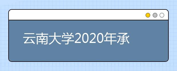 云南大学2020年承认美术统考成绩