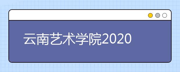 云南艺术学院2020年美术类专业录取办法