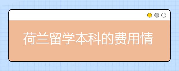 荷兰留学本科的费用情况