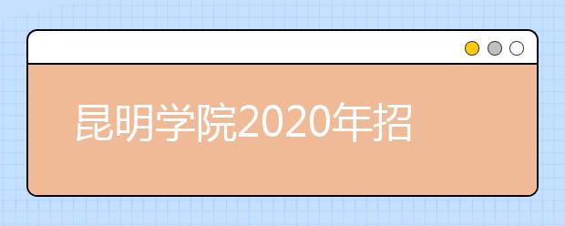 昆明学院2020年招生章程（含艺术类）