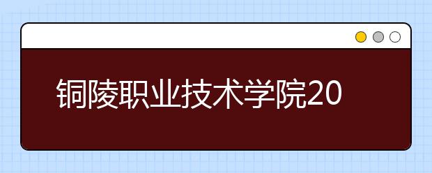 铜陵职业技术学院2020年分类考试招生章程