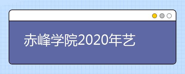 赤峰学院2020年艺术类本科专业招生计划