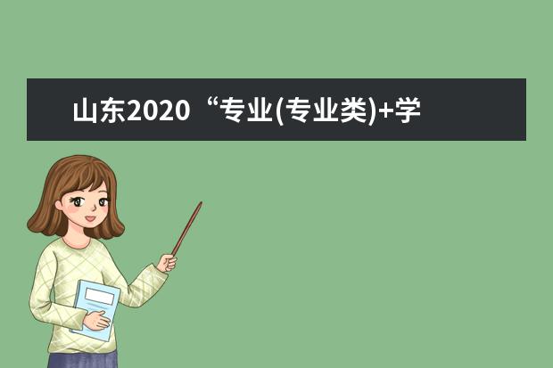 山东2020“专业(专业类)+学校”的志愿模式变化，有哪些特点?