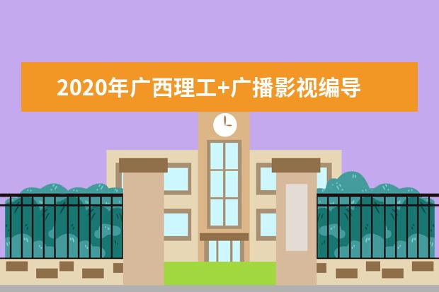 2020年广西理工+广播影视编导类本科一分一档表（总分=总成绩+全国性加分和地方性加分的最高分）