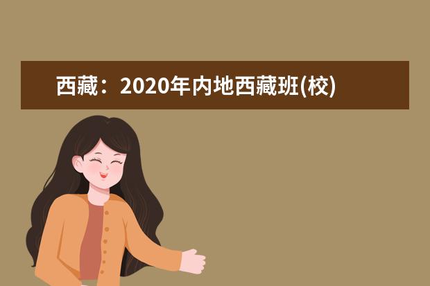 西藏：2020年内地西藏班(校)普通高等学校招生录取最低控制分数线和考生成绩发布