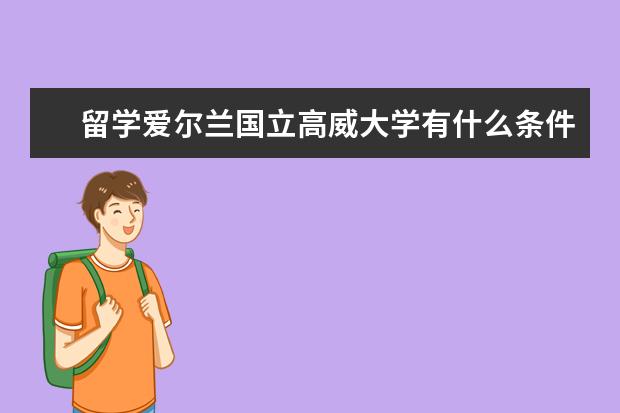 留学爱尔兰国立高威大学有什么条件？