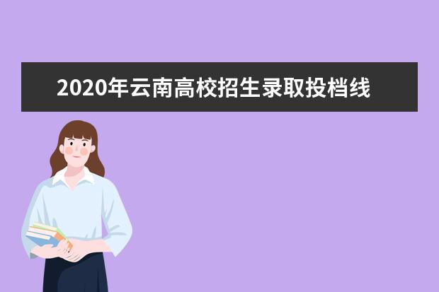 2020年云南高校招生录取投档线