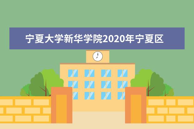 宁夏大学新华学院2020年宁夏区内艺术类专业招生计划