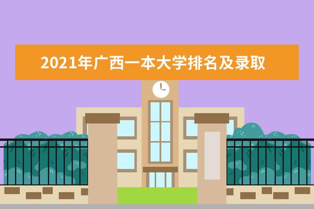 2021年广西一本大学排名及录取分数线排名