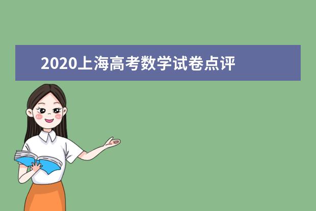 2020上海高考数学试卷点评