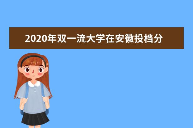 2020年双一流大学在安徽投档分数线及位次