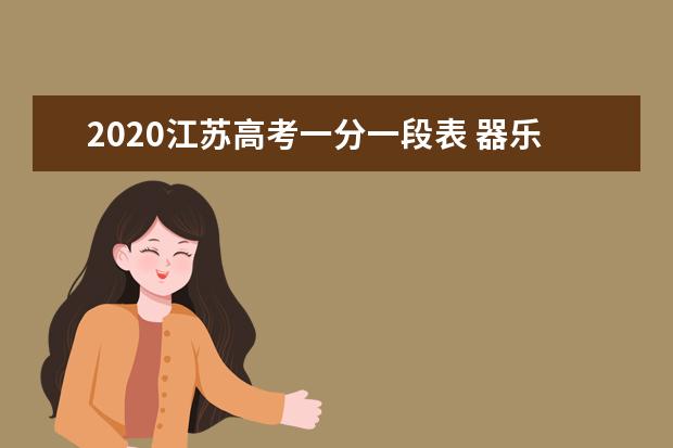 2020江苏高考一分一段表 器乐类第二阶段成绩排名及人数