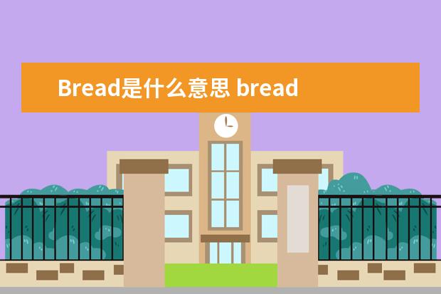 Bread是什么意思 bread怎么说读