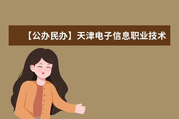 【公办民办】天津电子信息职业技术学院是公办还是民办大学？