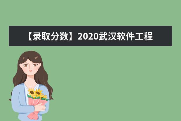 【录取分数】2020武汉软件工程职业学院录取分数线一览表（含2020-2019历年）