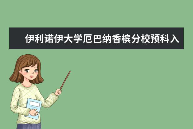 伊利诺伊大学厄巴纳香槟分校预科入取条件怎么样？