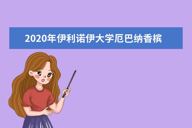 2020年伊利诺伊大学厄巴纳香槟分校大学排名