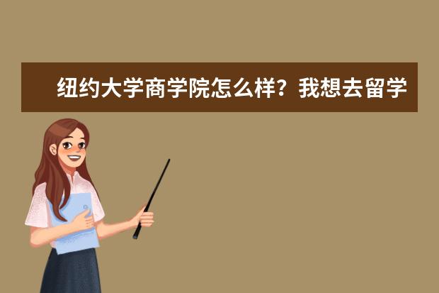 纽约大学商学院怎么样？我想去留学