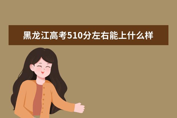 黑龙江高考510分左右能上什么样的大学