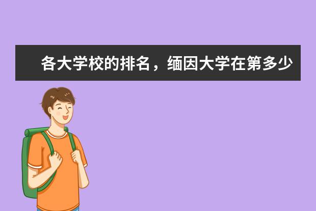 各大学校的排名，缅因大学在第多少位？想知道就来看看！