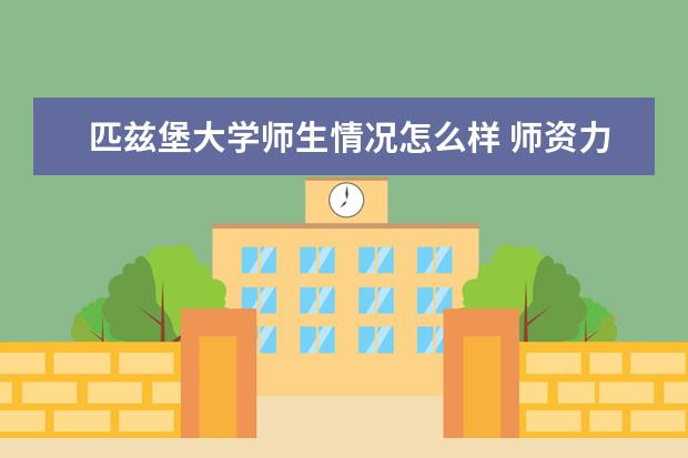 匹兹堡大学师生情况怎么样 师资力量如何