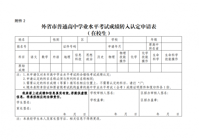 2022年1月上海市普通高中学业水平考试报名工作通知