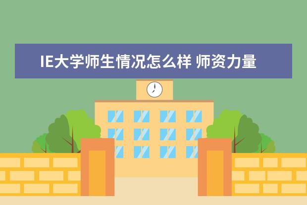 IE大学师生情况怎么样 师资力量如何