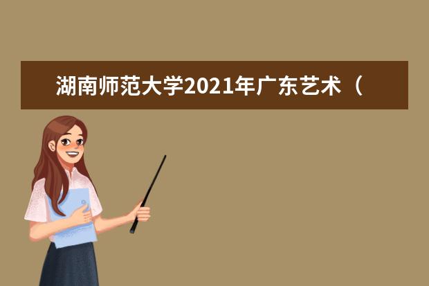 湖南师范大学2021年广东艺术（文）录取分数线