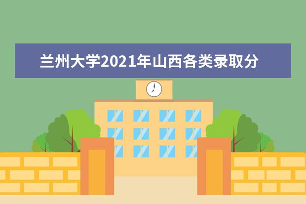 兰州大学2021年山西各类录取分数线