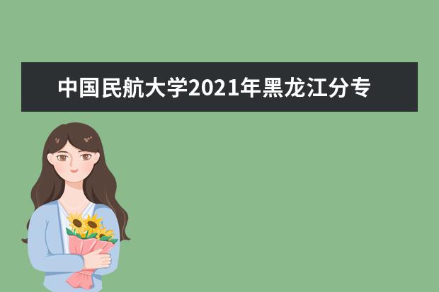 中国民航大学2021年黑龙江分专业录取分数线