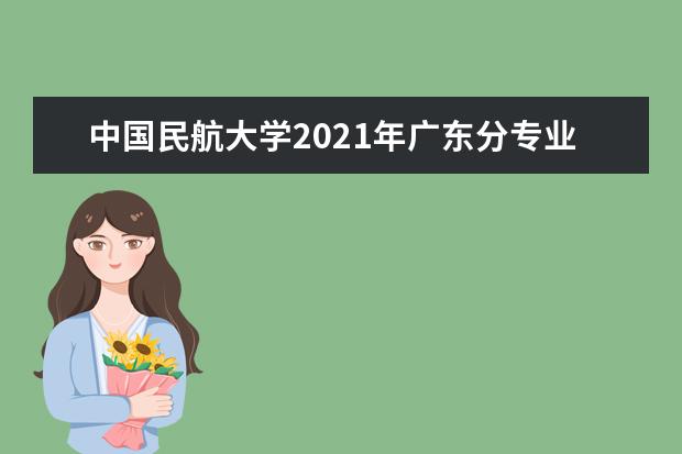 中国民航大学2021年广东分专业录取分数线